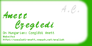 anett czegledi business card